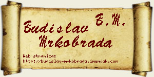 Budislav Mrkobrada vizit kartica